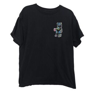 Riot Society T-Shirt Large Black‎ Party Bear Red Solo Cup Tropical Palm Graphic